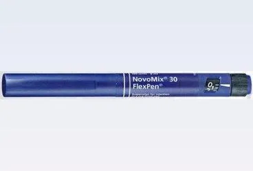 NOVOMIX 30 FLEXPEN 100 IU 5 FLEXPEN ambalajı. Etkin maddesi insülin aspart -kısa orta etkili kombinasyon. Üretici: NOVO NORDISK SAĞLIK ÜRÜNLERİ TİCARET LİMİTED ŞİRKETİ.