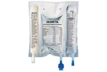 NUMETA NEO G13 %E I.V. INFUZYONLUK AMINO ASIT COZELTISI, GLUKOZ COZELTISI VE LIPID EMULSIYONU (amino asit + elektrolit + lipid + karbonhidrat) kutu fotoğrafı, çözelti. Üretici: BAXTER TURKEY RENAL HİZMETLER ANONİM ŞİRKETİ.