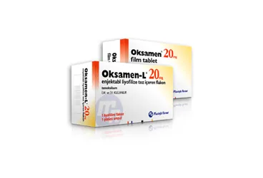 OKSAMEN 20 MG 10 FILM KAPLI TABLET ürün ambalajı, film kaplı tablet formunda tenoksikam içerir. Üretici: GENSENTA İLAÇ SANAYİ VE TİCARET ANONİM ŞİRKETİ.