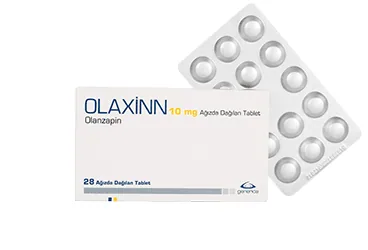 OLAXINN 10 MG AGIZDA DAGILAN 28 TABLET ambalajı, tablet formunda olanzapin içerir. Üretici: GENVEON İLAÇ SANAYİ VE TİCARET ANONİM ŞİRKETİ.