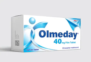 OLMEDAY 40 MG 28 FILM TABLET (olmesartan medoksomil) ambalajı, film kaplı tablet. Üretici: NEUTEC İLAÇ SANAYİ TİCARET ANONİM ŞİRKETİ.