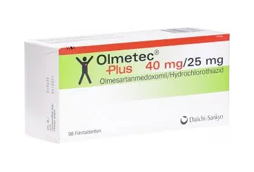 OLMETEC PLUS 40 MG/25 MG 28 FILM TABLET (olmesartan medoksomil + hidroklorotiazid) kutusu, film kaplı tablet. Üretici: DAIICHI SANKYO İLAÇ TİCARET LİMİTED ŞİRKETİ.