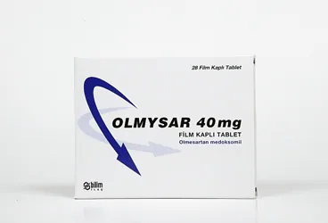 OLMYSAR 40 MG 28 FILM TABLET ambalajı, film kaplı tablet formunda olmesartan medoksomil içerir. Üretici: BİLİM İLAÇ SANAYİİ VE TİCARET A.Ş.
