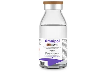 OMNIPOL 300 MG/ML IA,IV INTRATEKAL ENJ. ICIN COZELTI ICEREN FLAKON 100 ML (ioheksol) ürün ambalajı, çözelti. Üretici: POLİFARMA İLAÇ SAN. VE TİC. A.Ş.