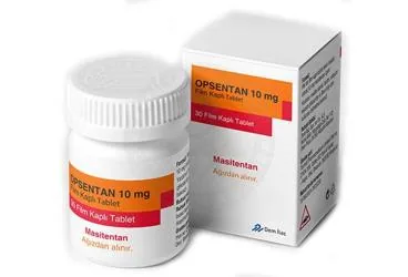 OPSENTAN 10 MG FILM KAPLI TABLET (30 TABLET) (masitentan) ürün ambalajı, film kaplı tablet. Üretici: DEM İLAÇ SAN. VE TİC. A.Ş.