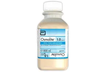 OSMOLITE 500 ML kutu fotoğrafı. Etkin maddesi protein+karbonhidrat+yag+vit+mineral. Üretici: ABBOTT LABORATUARLARI İTHALAT İHRACAT VE TİCARET LİMİTED ŞİRKETİ.