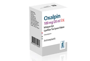 OXALPIN 100 MG/20 ML IV INF. ICIN LIY. TOZ ICEREN 1 FLAKON kutu fotoğrafı. Okzaliplatin içeren flakon. Üretici: DEVA HOLDİNG ANONİM ŞİRKETİ.
