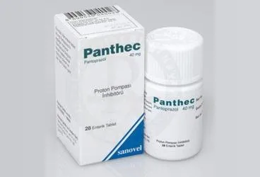 PANTHEC 40 MG 28 ENTERIK TABLET (pantoprazol) ambalajı, tablet. Üretici: SANOVEL İLAÇ SANAYİ VE TİCARET ANONİM ŞİRKETİ.