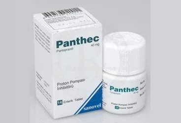 PANTHEC 40 MG ENTERIK KAPLI TABLET (14 ADET) (pantoprazol) kutu fotoğrafı, tablet. Üretici: SANOVEL İLAÇ SANAYİ VE TİCARET ANONİM ŞİRKETİ.