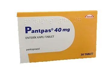 PANTPAS 40 MG 30 ENTERIK TABLET (pantoprazol) kutu fotoğrafı, tablet. Üretici: ACİNO TURKEY İLAÇ ANONİM ŞİRKETİ.