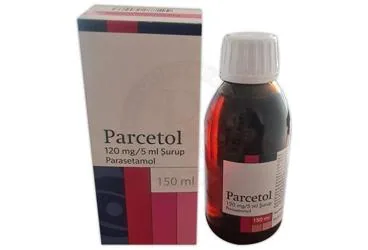 PARCETOL 120 MG/5 ML SURUP (150 ML) ürün ambalajı, şurup formunda parasetamol içerir. Üretici: İLSAN İLAÇ VE HAMMADDELERİ SANAYİ TİCARET ANONİM ŞİRKETİ.