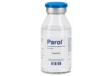 PAROL 10 MG/ML INFUZYON ICIN COZELTI ICEREN 1 FLAKON ambalajı. Parasetamol içeren çözelti. Üretici: ATABAY KİMYA SANAYİ VE TİC. A.Ş.