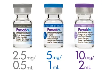 PARSABIV 10 MG /ML I.V. ENJEKSIYONLUK COZELTI (6 FLAKON) ürün ambalajı. Etelkalsetid içeren çözelti. Üretici: AMGEN İLAÇ TİCARET LİMİTED ŞİRKETİ.