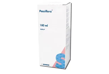 Passiflora incarnata l. ekstresi içeren şurup: PASSIFLORA SURUP 180 ML ambalajı. Üretici: SANDOZ İLAÇ SANAYİ VE TİCARET A.Ş.