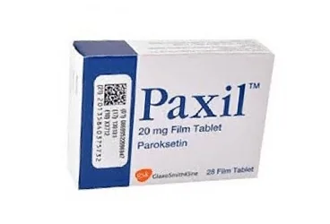 PAXIL 20 MG 28 TABLET kutusu, tablet formunda paroksetin içerir. Üretici: GLAXOSMİTHKLİNE İLAÇLARI SAN. VE TİC. A.Ş.