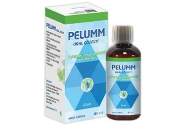 PELUMM ORAL COZELTI (20 ML) (pelargonium sidoides kökü kuru ekstresi) kutusu, çözelti. Üretici: TALU İLAÇ VE KOZMETİK DAĞ.VE PAZ.LTD.ŞTİ.