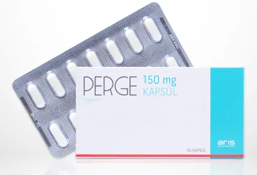 PERGE 150 MG KAPSUL ,KAPSUL, 168 ADET (pregabalin) kutusu, kapsül. Üretici: ALİ RAİF İLAÇ SAN. A.Ş.