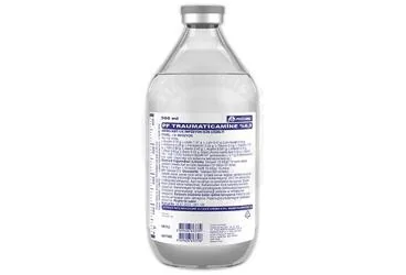 PF TRAUMATICAMINE %6.9 AMINO ASIT IV INFUZYON ICIN COZELTI 500 ML (SETLI) kutu fotoğrafı. Aminoasit solusyonu içeren çözelti. Üretici: POLİFARMA İLAÇ SAN. VE TİC. A.Ş.