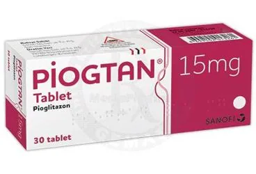 PIOGTAN 15 MG 30 TABLET (pioglitazon) ambalajı, tablet. Üretici: SANOFİ İLAÇ SANAYİ ve TİC. A.Ş.