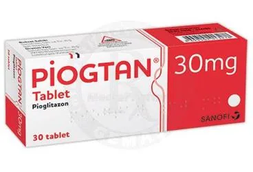 PIOGTAN 30 MG 30 TABLET ambalajı. Pioglitazon içeren tablet. Üretici: SANOFİ İLAÇ SANAYİ ve TİC. A.Ş.