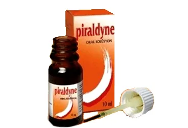 PIRALDYNE ORAL SOLUSYON 10 ML kutu fotoğrafı. Salisilik asit + rhei ekstresi içeren solüsyon. Üretici: DENTORAL DİŞ VE AĞIZ SAĞLIĞI İLAÇ VE GEREÇLERİ SAN.VE TİC.LTD.ŞTİ.