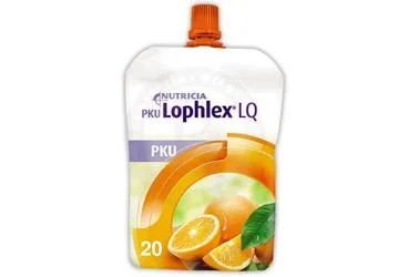 PKU LOPHLEX LQ PORTAKAL AROMALI (30X125 ML) kutusu. Etkin maddesi tibbi amacli mama. Üretici: NUMIL GIDA ÜRÜNLERİ SANAYİ VE TİCARET A.Ş.