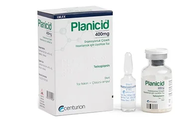 PLANICID 200 MG ENJEKSIYONLUK COZELTI HAZIRLAMAK ICIN LIYOFILIZE TOZ kutusu, çözelti formunda teikoplanin içerir. Üretici: CENTURİON İLAÇ SANAYİ VE TİCARET ANONİM ŞİRKETİ.