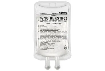 POLIFLEKS %10 DEKSTROZ 500 ML SOL. SETSIZ ürün ambalajı. Etkin maddesi serum. Üretici: POLİFARMA İLAÇ SAN. VE TİC. A.Ş.