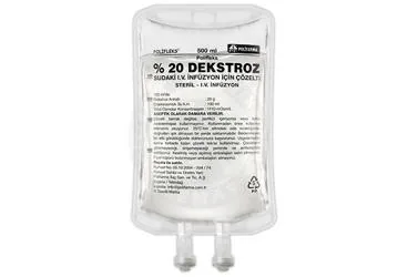 Serum içeren POLIFLEKS %20 DEKSTROZ 500 ML SOL. SETLI kutu fotoğrafı. Üretici: POLİFARMA İLAÇ SAN. VE TİC. A.Ş.