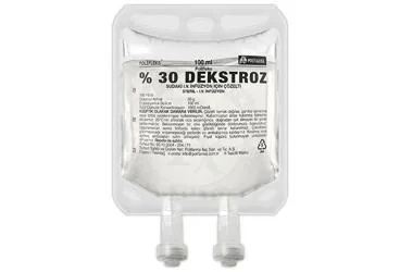 POLIFLEKS %30 DEKSTROZ 100 ML SOL. SETLI ambalajı. Etkin maddesi serum. Üretici: POLİFARMA İLAÇ SAN. VE TİC. A.Ş.