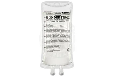 POLIFLEKS %30 DEKSTROZ 1000 ML SOL. SETLI ürün ambalajı. Etkin maddesi serum. Üretici: POLİFARMA İLAÇ SAN. VE TİC. A.Ş.