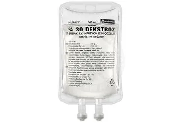 Serum içeren POLIFLEKS %30 DEKSTROZ 500 ML SOL. SETLI kutu fotoğrafı. Üretici: POLİFARMA İLAÇ SAN. VE TİC. A.Ş.