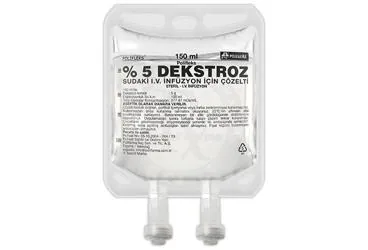 POLIFLEKS %5 DEKSTROZ 150 ML SOL. SETLI ambalajı. Etkin maddesi serum. Üretici: POLİFARMA İLAÇ SAN. VE TİC. A.Ş.