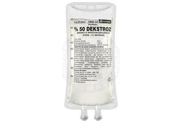 Parenteral solusyon içeren solüsyon: POLIFLEKS %50 DEKSTROZ SUDAKI SOLUSYONU 1000 ML(PVC TORBA)SETLI kutu fotoğrafı. Üretici: POLİFARMA İLAÇ SAN. VE TİC. A.Ş.