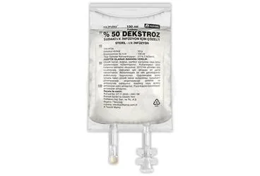 POLIFLEKS %50 DEKSTROZ SUDAKI SOLUSYONU 150 ML(PVC TORBA)SETLI kutusu, solüsyon formunda parenteral solusyon içerir. Üretici: POLİFARMA İLAÇ SAN. VE TİC. A.Ş.