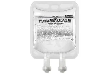 Serum içeren solüsyon: POLIFLEKS DEKSTRAN 40 IZOTONIK SODYUM KLORUR SOLUSYON 100 ML SETLI(PVC) ürün ambalajı. Üretici: POLİFARMA İLAÇ SAN. VE TİC. A.Ş.