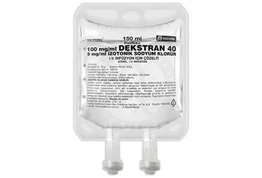 POLIFLEKS DEKSTRAN 40 IZOTONIK SODYUM KLORUR SOLUSYON 150 ML SETLI(PVC) (serum) ambalajı, solüsyon. Üretici: POLİFARMA İLAÇ SAN. VE TİC. A.Ş.