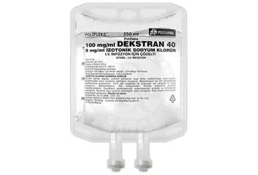 POLIFLEKS DEKSTRAN 40 IZOTONIK SODYUM KLORUR SOLUSYON 250 ML SETLI(PVC) (serum) ambalajı, solüsyon. Üretici: POLİFARMA İLAÇ SAN. VE TİC. A.Ş.