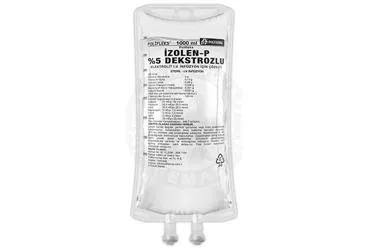 Serum içeren solüsyon: POLIFLEKS IZOLEN-P %5 DEKSTROZLU ELEKTROLIT SOLUSYON 1000 ML (SETLI) kutu fotoğrafı. Üretici: POLİFARMA İLAÇ SAN. VE TİC. A.Ş.