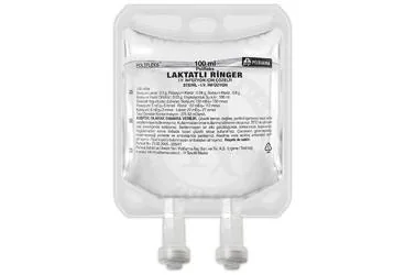 POLIFLEKS LAKTATLI RINGER SOLUSYONU 100 ML (PVC TORBA) SETLI (parenteral solusyon) kutu fotoğrafı, solüsyon. Üretici: POLİFARMA İLAÇ SAN. VE TİC. A.Ş.