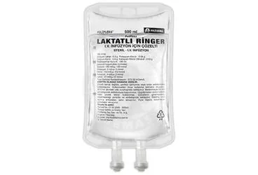 POLIFLEKS LAKTATLI RINGER SOLUSYONU 500 ML (PVC TORBA) SETLI ambalajı. Parenteral solusyon içeren solüsyon. Üretici: POLİFARMA İLAÇ SAN. VE TİC. A.Ş.