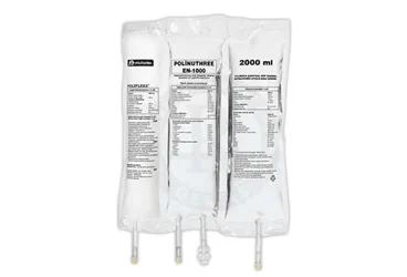POLINUTHREE EN-1000ELEKTROLITLI AMINO ASIT COZELTISI GLUKOZ COZELTISI VE LIPIDEMULSIYONU 2000 ML kutu fotoğrafı, çözelti formunda amino asit + glukoz + zeytinyagi bazli lipid solusyonu içerir. Üretici: POLİFARMA İLAÇ SAN. VE TİC. A.Ş.