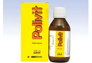 POLIVIT 100 ML ŞURUP (mültivitamin) kutu fotoğrafı, şurup. Üretici: ABDİ İBRAHİM İLAÇ SANAYİ VE TİCARET A.Ş.