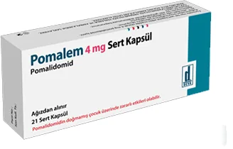 POMALEM 4 MG SERT KAPSUL (21 SERT KAPSUL) (pomalidomid) ambalajı, kapsül. Üretici: DEVA HOLDİNG ANONİM ŞİRKETİ.