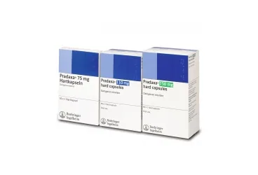 PRADAXA 110 MG 10 SERT KAPSUL (dabigatran) ambalajı, kapsül. Üretici: BOEHRİNGER INGELHEİM İLAÇ TİCARET A.Ş.