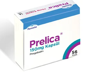 PRELICA 150 MG 56 KAPSUL (pregabalin) ambalajı, kapsül. Üretici: HUMANİS SAĞLIK ANONİM ŞİRKETİ.
