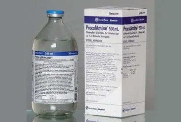 PROCALAMINE SISE 500 ML(SETLI) ürün ambalajı. Etkin maddesi aminoasit. Üretici: ECZACIBAŞI-BAXTER HASTANE ÜRÜNLERİ SANAYİ VE TİCARET A.Ş.