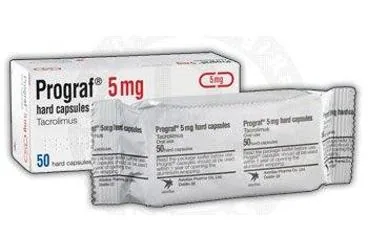 PROGRAF 5 MG 50 KAPSUL (takrolimus) ürün ambalajı, kapsül. Üretici: ASTELLAS PHARMA İLAÇ TİCARET VE SANAYİ ANONİM ŞİRKETİ.