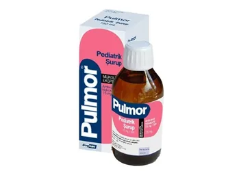 Ambroksol hcl içeren şurup: PULMOR 15 MG/5 ML PEDIATRIK 150 ML SURUP kutu fotoğrafı. Üretici: DROGSAN İLAÇLARI SAN. VE TİC. A.Ş.
