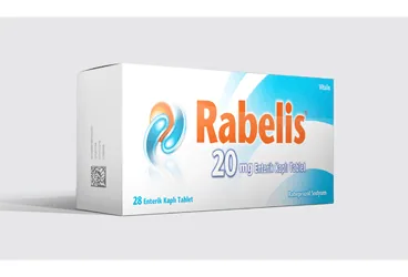 RABELIS 20 MG ENTERIK KAPLI TABLET (28 TABLET) ürün ambalajı, tablet formunda rabeprazol içerir. Üretici: CELTİS İLAÇ SANAYİ VE TİCARET ANONİM ŞİRKETİ.